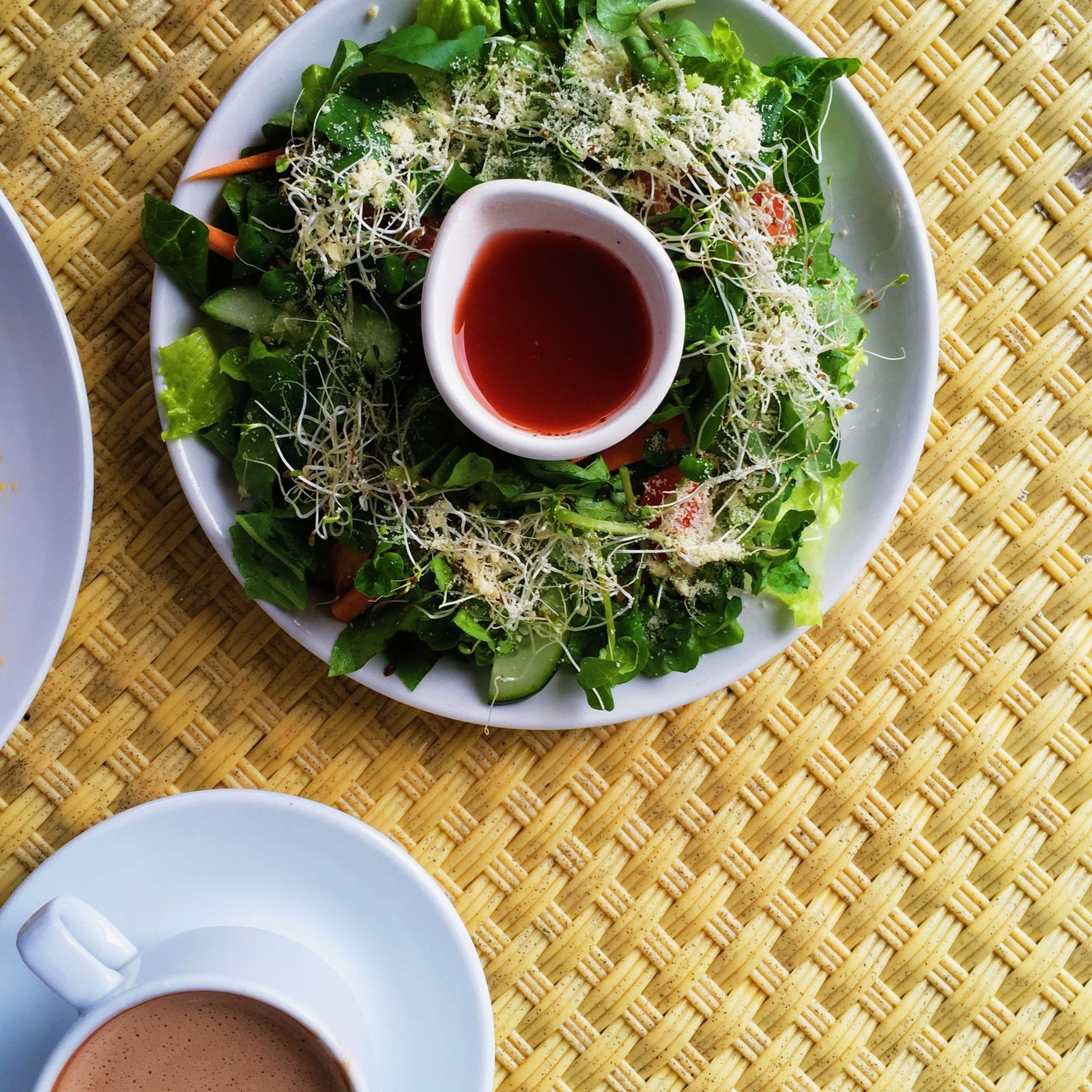 Photo of Farm Fresh Green Salad with Strawberry Vinaigrette in Cafe Sabel