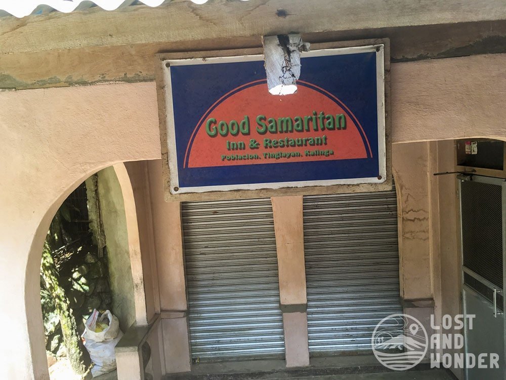 Good Samaritan Restaurant in Tinglayan, Kalinga