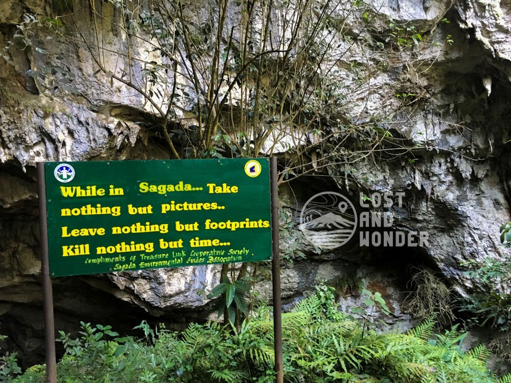 Infoboard in the entrance of Sumaguing Cave