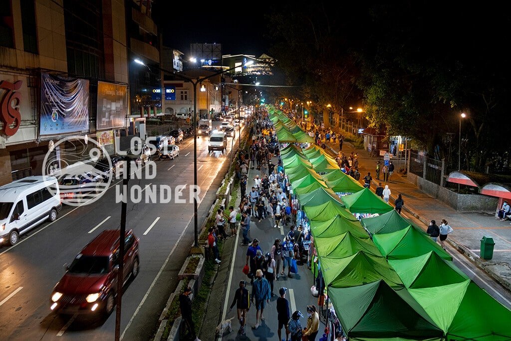 Photo of Baguio Night Market, one of the places to visit in Baguio.