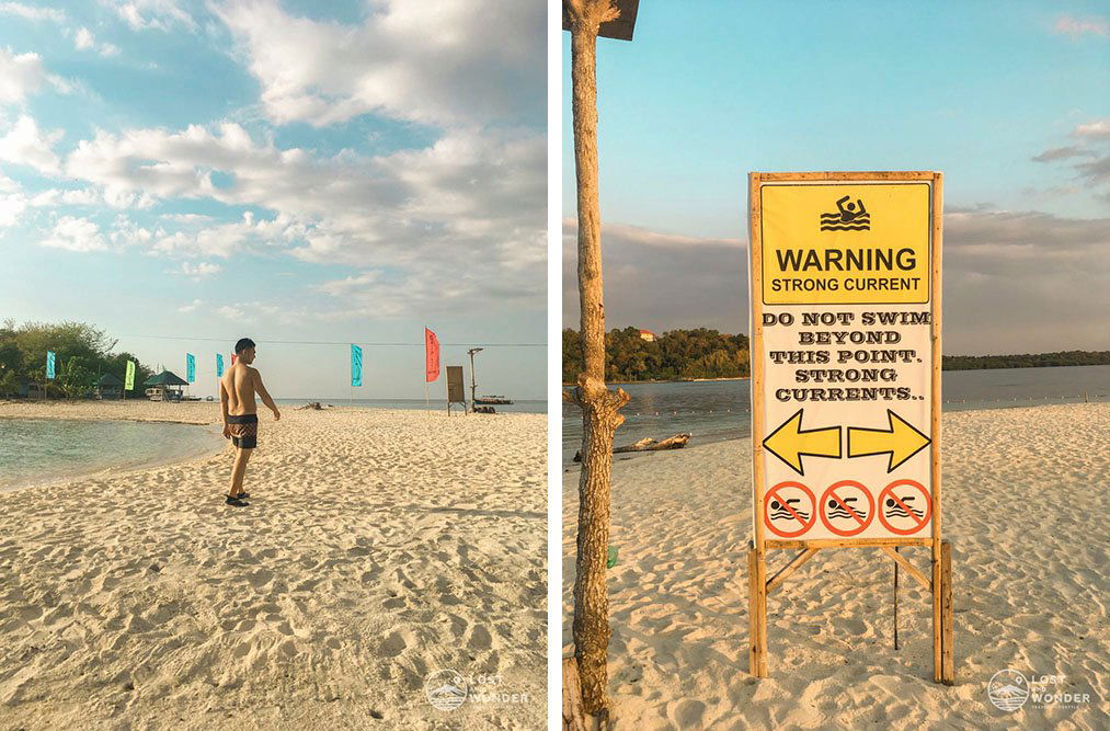 Photo at the sandbar of Magalawa Island