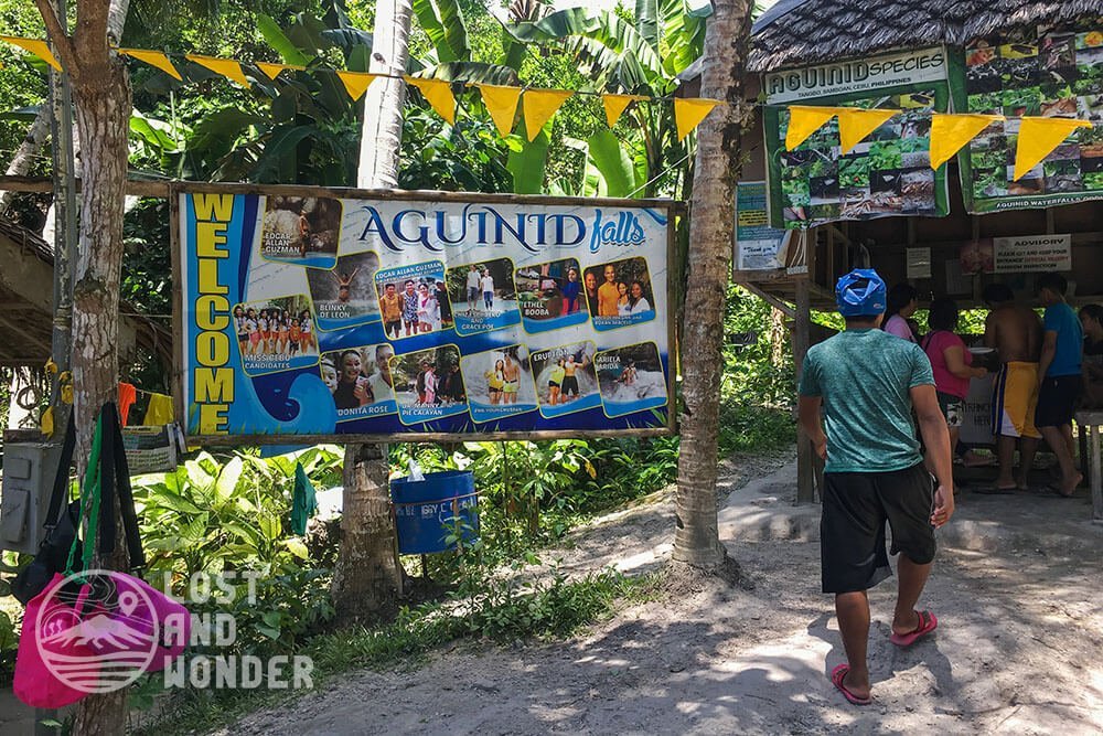 Photo of entrance to Aguinid Falls