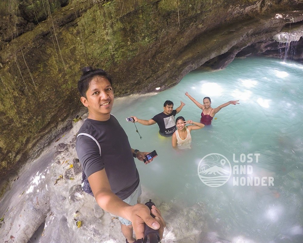 Photo of Lost and Wonder with our tour guide Kuya Tata in Samboan Cebu