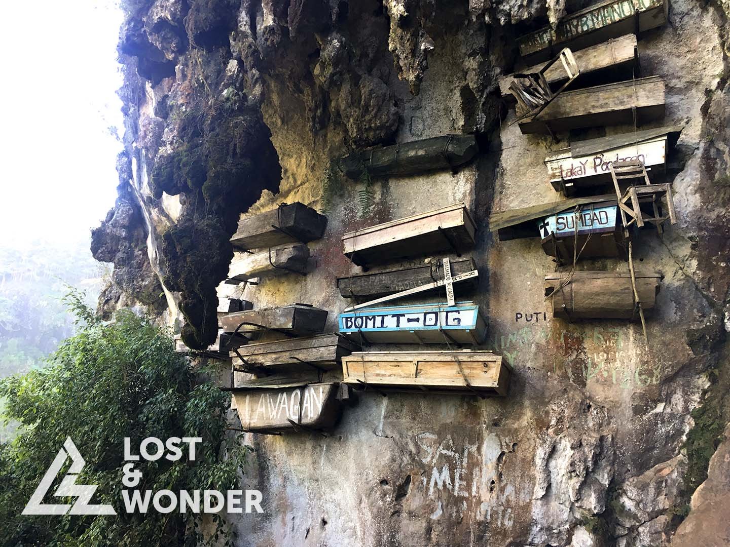 Photos of Hanging Coffins Sagada